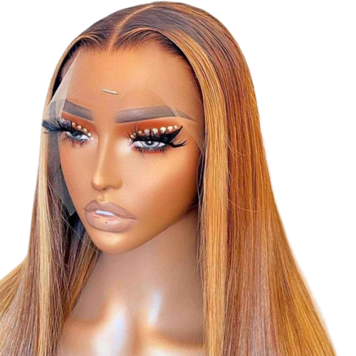 Highlight Brown Straight Wig